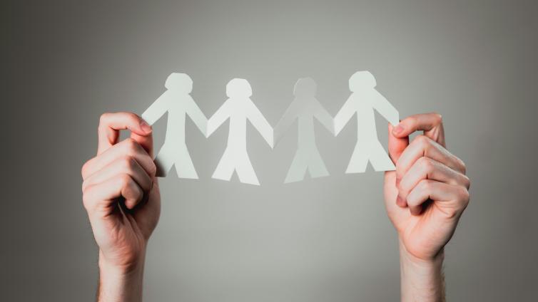 Cutout of people